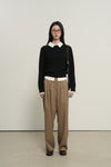 General Idea WOMAN Relaxed Collar Layered Pullover