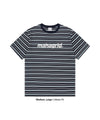 Mahagrid Stripe Basic Logo Tee