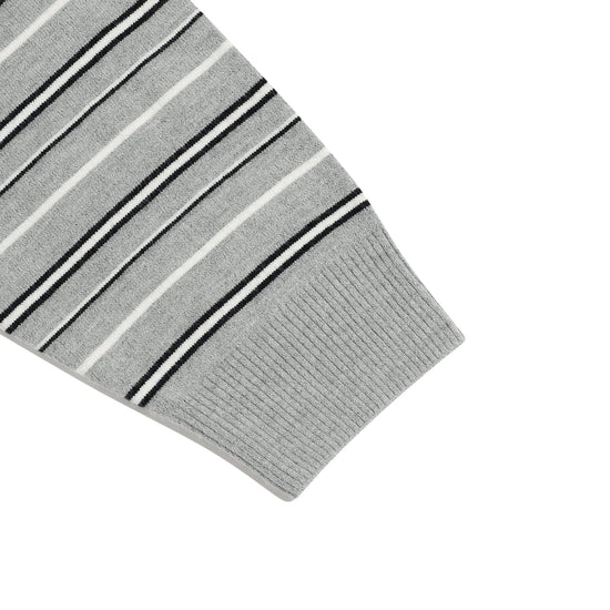 Nice Ghost Club Multi Stripe 3 Star V Neck Knit