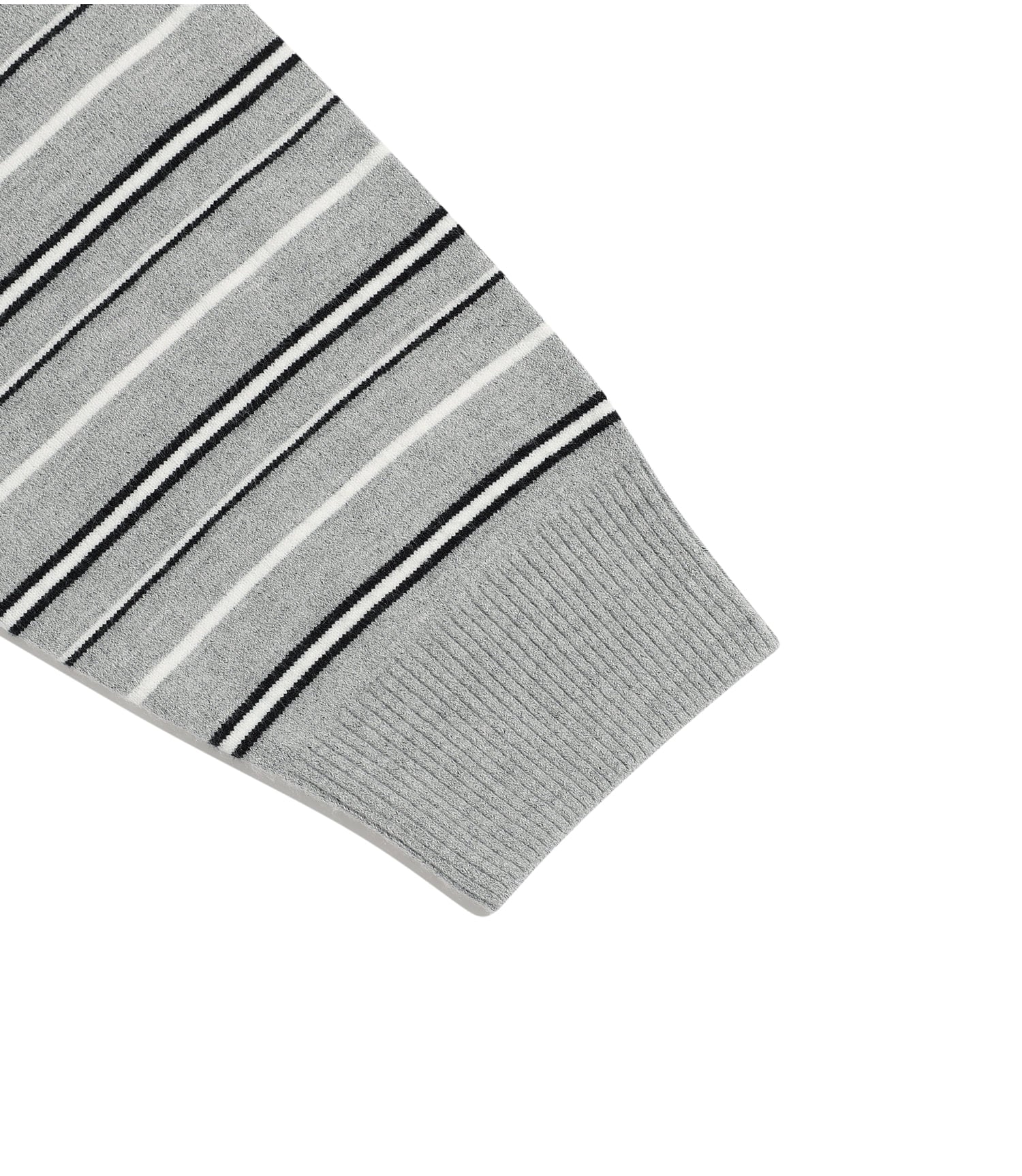 Nice Ghost Club Multi Stripe 3 Star V Neck Knit