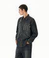 Mahagrid Star Raw Cut Denim Shirt
