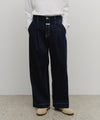 Marithé François Girbaud M Low-Waist Tuck Wide Denim Pants