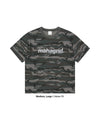 Mahagrid Camo Pattern Basic Logo Crop Tee