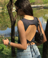 Bitter Cells Curved Backless Top