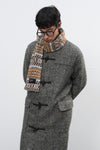 General Idea MAN Herringbone High Neck Duffle Coat [BLACK]