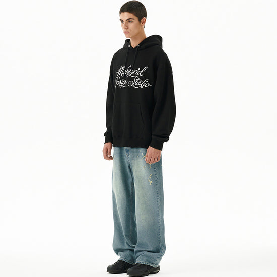 Mahagrid Letter Ink Logo Hoodie
