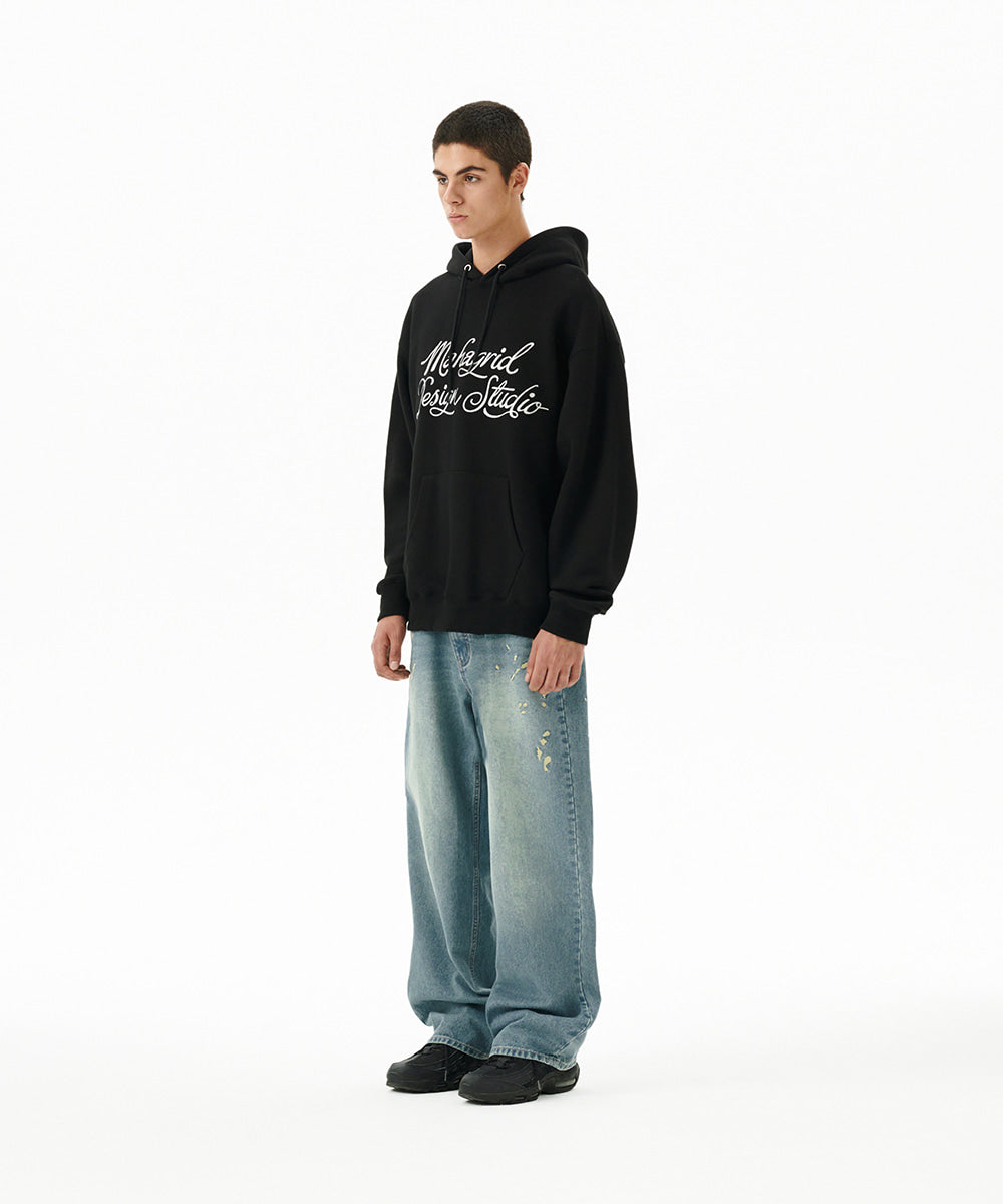 Mahagrid Letter Ink Logo Hoodie
