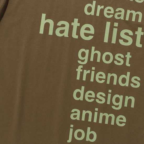 Nice Ghost Club Hate List Tee