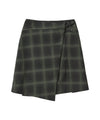 Bitter Cells Jane Check Wrap Skirt