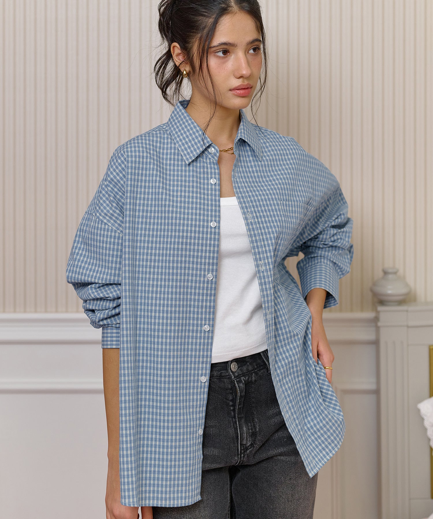 Bitter Cells Oversized Connie Check Shirt