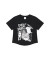 Mahagrid DON'T PANIC ROUND CROP TEE