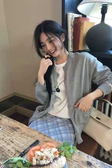 General Idea WOMAN Cotton Loose Fit Pocket Cardigan