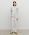 Marithé François Girbaud CREST LOGO JERSEY POLO LONG SLEEVE Light Heather Gray