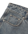 Nice Ghost Club Layered Mesh Denim Shorts