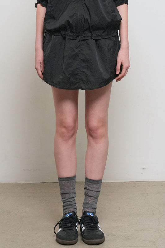 General Idea WOMAN Sheer Shirring Layered Banding Skirt