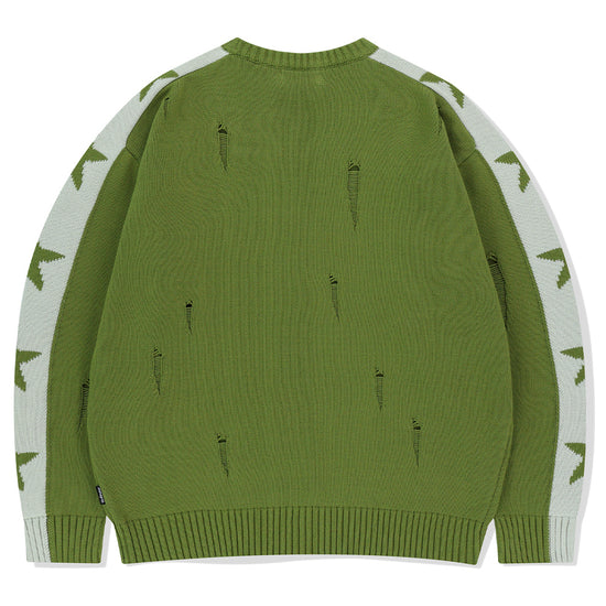 Mahagrid STAR CRASH KNIT CREWNECK