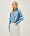 Marithé François Girbaud W CROP DENIM SHIRT