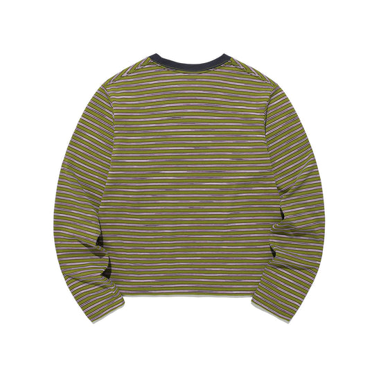 Nice Ghost Club Stripe 3Star Long Sleeve Tee [Green]
