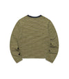 Nice Ghost Club Stripe 3Star Long Sleeve Tee [Green]