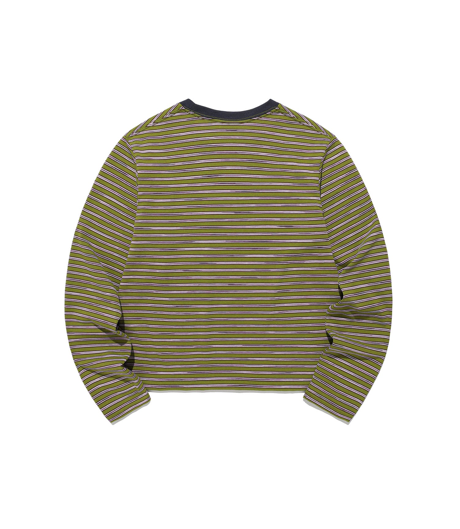 Nice Ghost Club Stripe 3Star Long Sleeve Tee [Green]