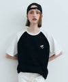 Marithé François Girbaud Monogramme M+FG Logo Raglan Tee