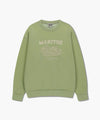 Marithé François Girbaud Winery Applique Logo Oversized Sweatshirt in Olive