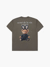ADLV Rabbit Bear Doll Logo Short Sleeve T-Shirt