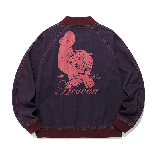 Nice Ghost Club New Heaven Denim Souvenir Jacket