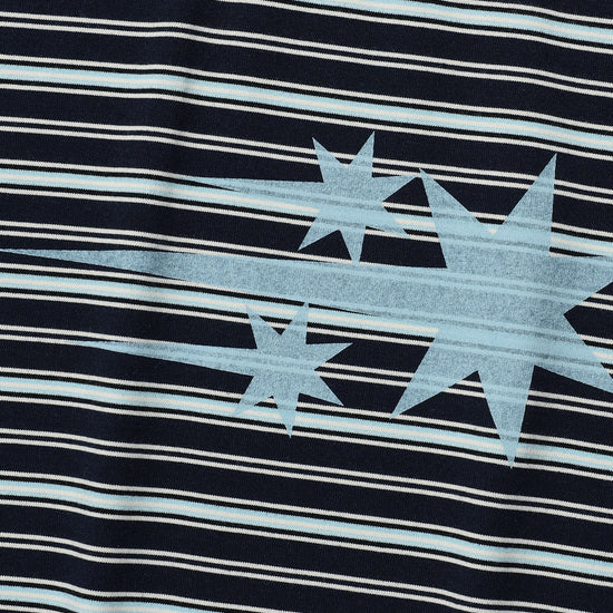 Nice Ghost Club Stripe 3Star Basic Tee [Navy]