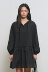 General Idea WOMAN Pintuck Low-Rise Dress