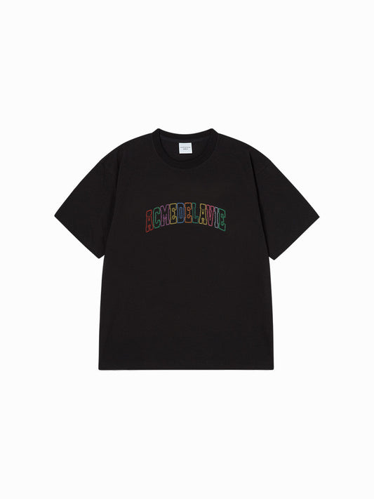 ADLV Colorful Lettering Logo Short Sleeve T-Shirt