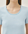 Marithé François Girbaud W DEEP NECK RINGER TEE