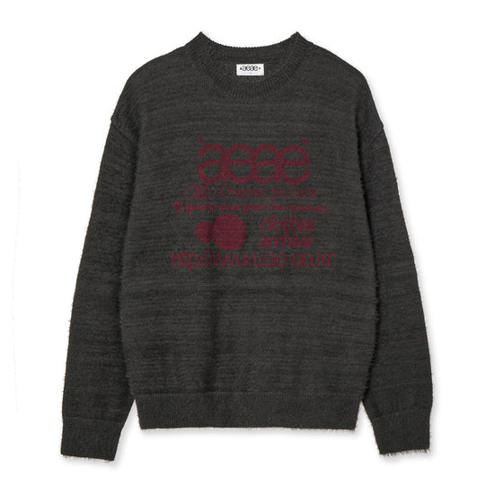 AEAE Web Logo Hairy Knit