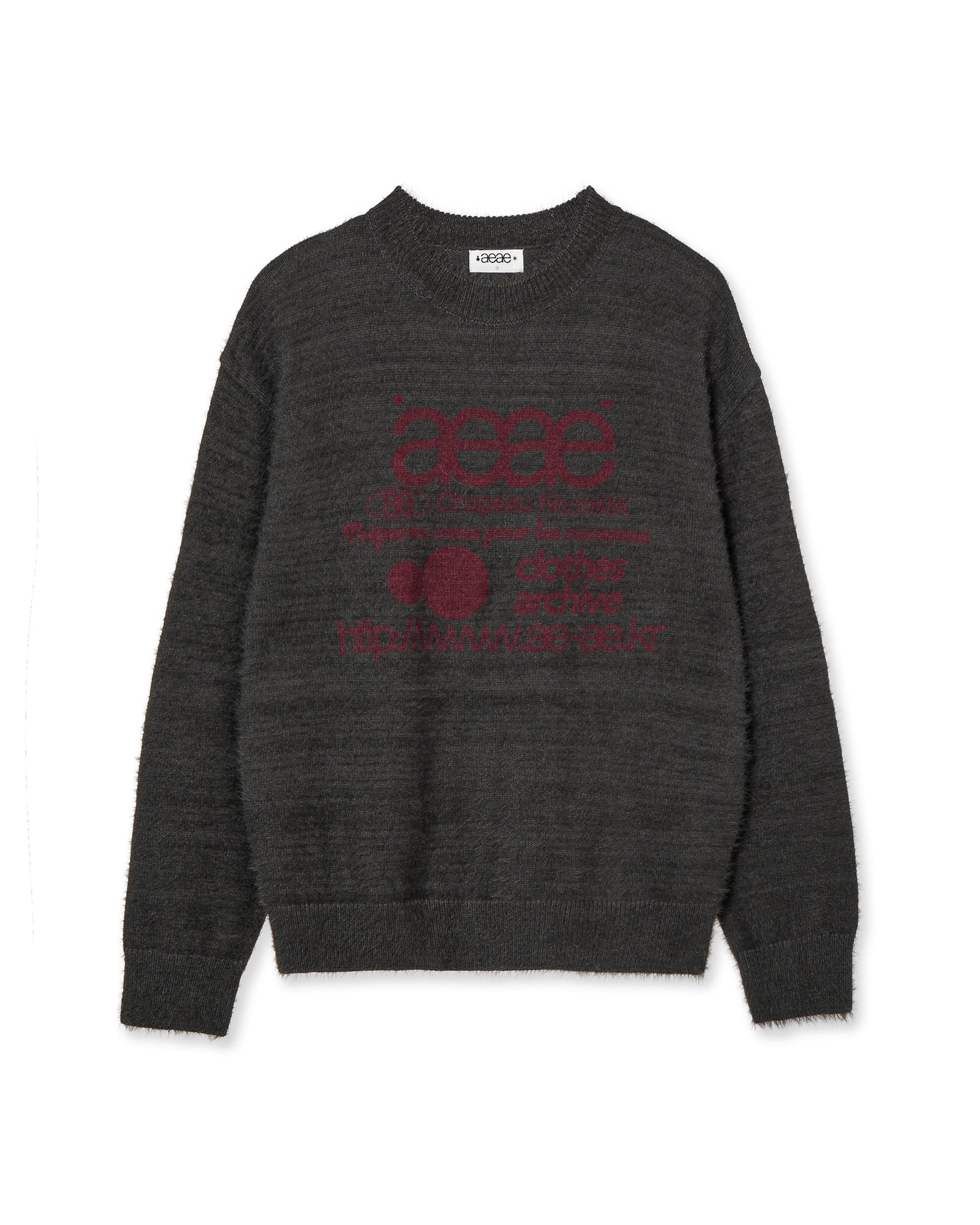 AEAE Web Logo Hairy Knit