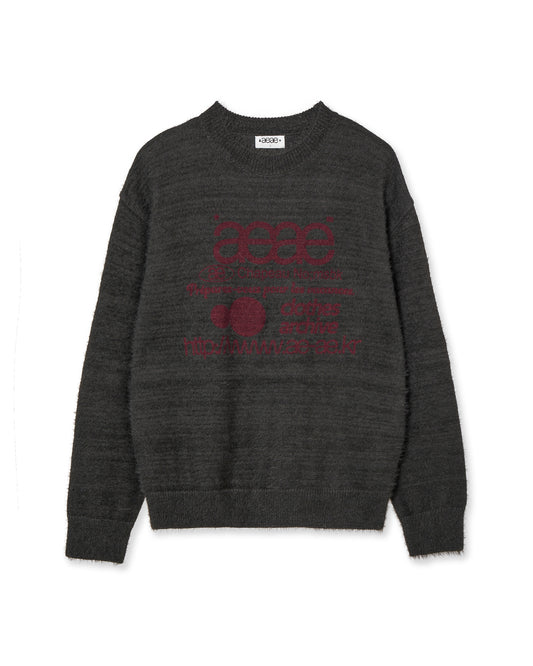 AEAE Web Logo Hairy Knit