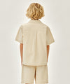 Marithé François Girbaud Kids Seersucker Half Shirt