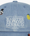 Marithé François Girbaud Disney Mickey Kids Pattern Ball Cap in Cream