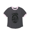 Cavish Women's Invader Ringer Short Sleeve Tee [Charcoal]
