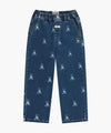 Marithé François Girbaud Kids Bear Printed Denim Pants