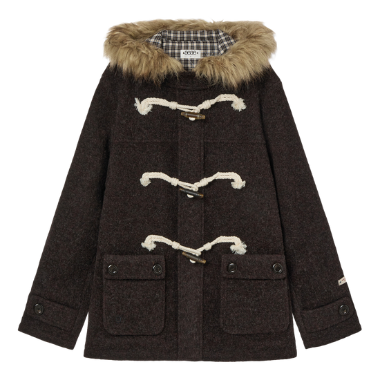 AEAE Fur Hood Duffle Coat