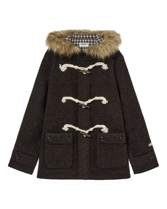 AEAE Fur Hood Duffle Coat