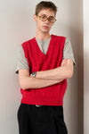 General Idea MAN Essential V-Neck Cable Knit Vest