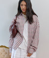 Bitter Cells Oversized Blurry Check Shirt