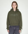 Mahagrid THIRD LOGO CROP HOODIE
