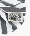 Marithé François Girbaud CLASSIC LOGO STRIPE HAIR SCRUNCHIE black