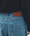 Marithé François Girbaud W Low-Waist Tuck Wide Denim Pants
