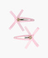 Marithé François Girbaud Kids W Ribbon Hair Pin 2-Pack Light Pink