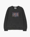 Marithé François Girbaud Kids Doodle Classic Logo Sweatshirt in Brushed Dark Green