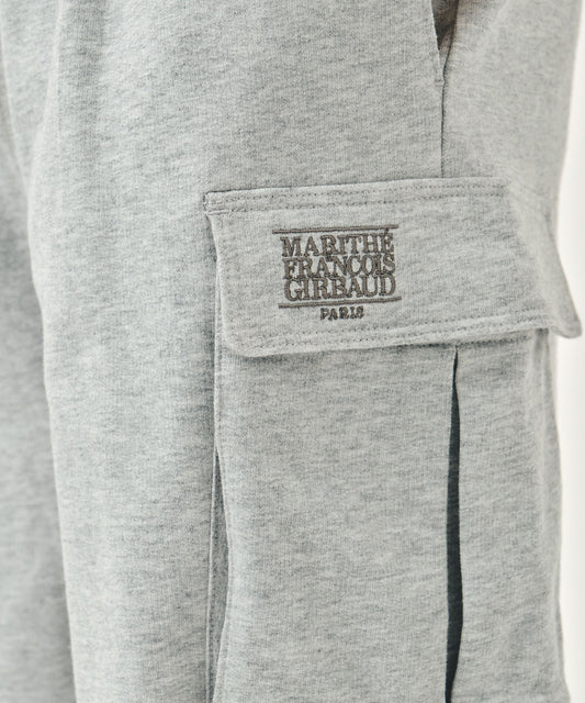 Marithé François Girbaud CLASSIC LOGO CARGO SWEAT SHORTS heather gray