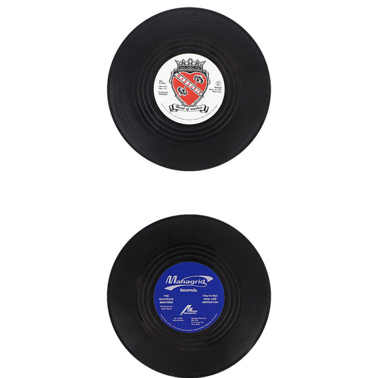 Mahagrid Vinyl Record Coasters